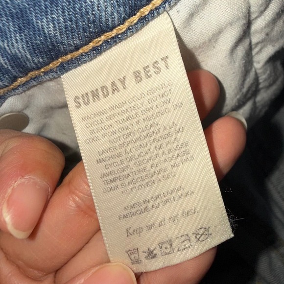 Sunday Best Light Wash Denim Jeans Women's Size 26 Straight Leg - Picture 4 of 8